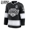 Barn Ishockey Los Angeles Kings tröja Fanatics Premium Anze Kopitar 2024-25 Svart Hemma